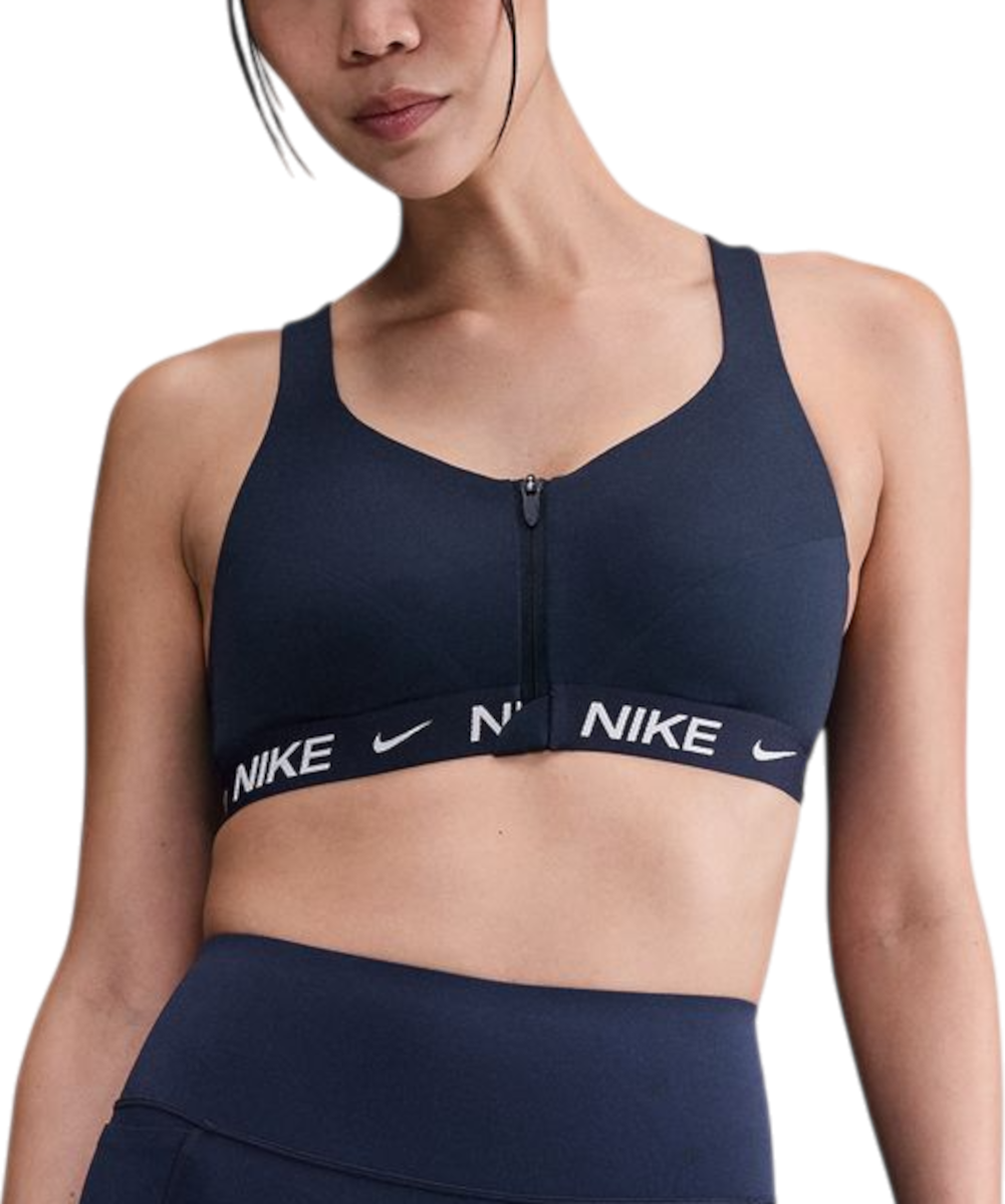 Bh Nike Indy High Support Front-Zip Sports Bra Mørkeblå | hq2751-410, 0