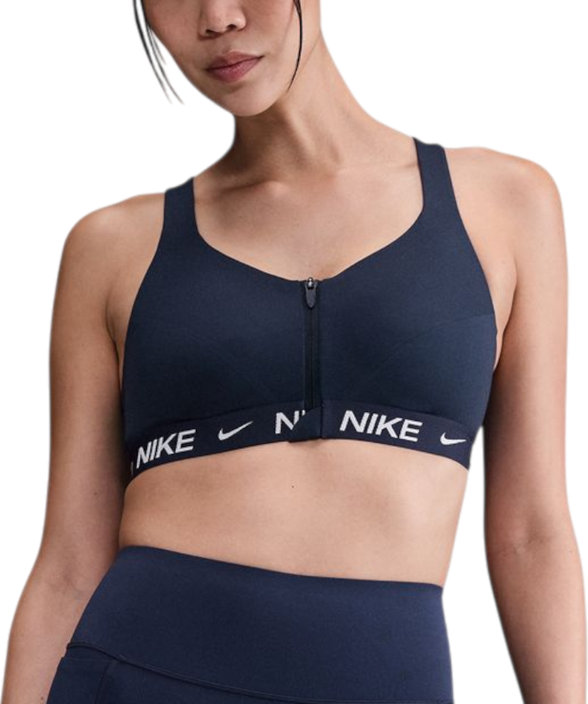 Bh Nike Indy High Support Front-Zip Sports Bra Mørkeblå | hq2751-410