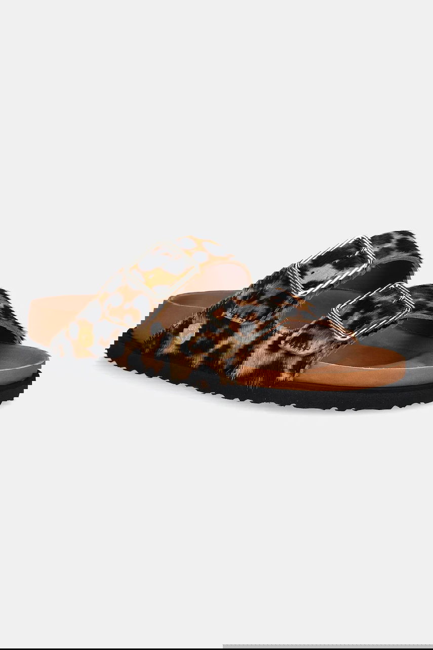 Sneakers og sko Birkenstock Leopard Print Buckled Sandals 1774 Arizona FUR Brun | 1031699, 0