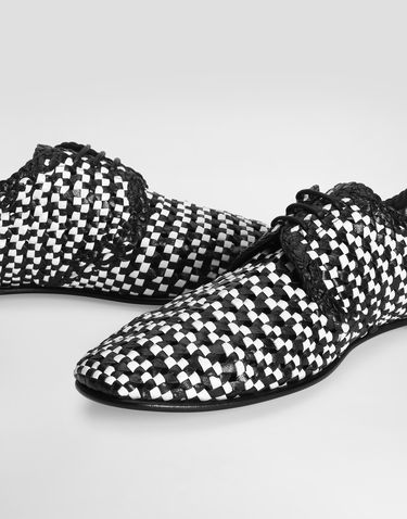 Tilbehør Dolce & Gabbana Dolce & Gabbana Woven Leather Derby Shoes Flerfarvet | A10872A9M518B926, 3