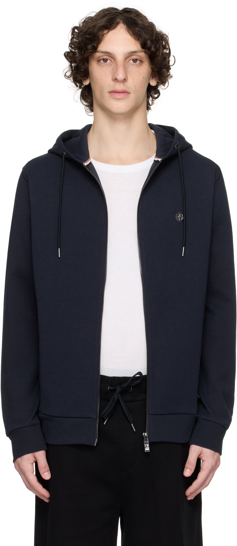 Sweatshirt BOSS BOSS Zip Hoodie Mørkeblå | 50520303