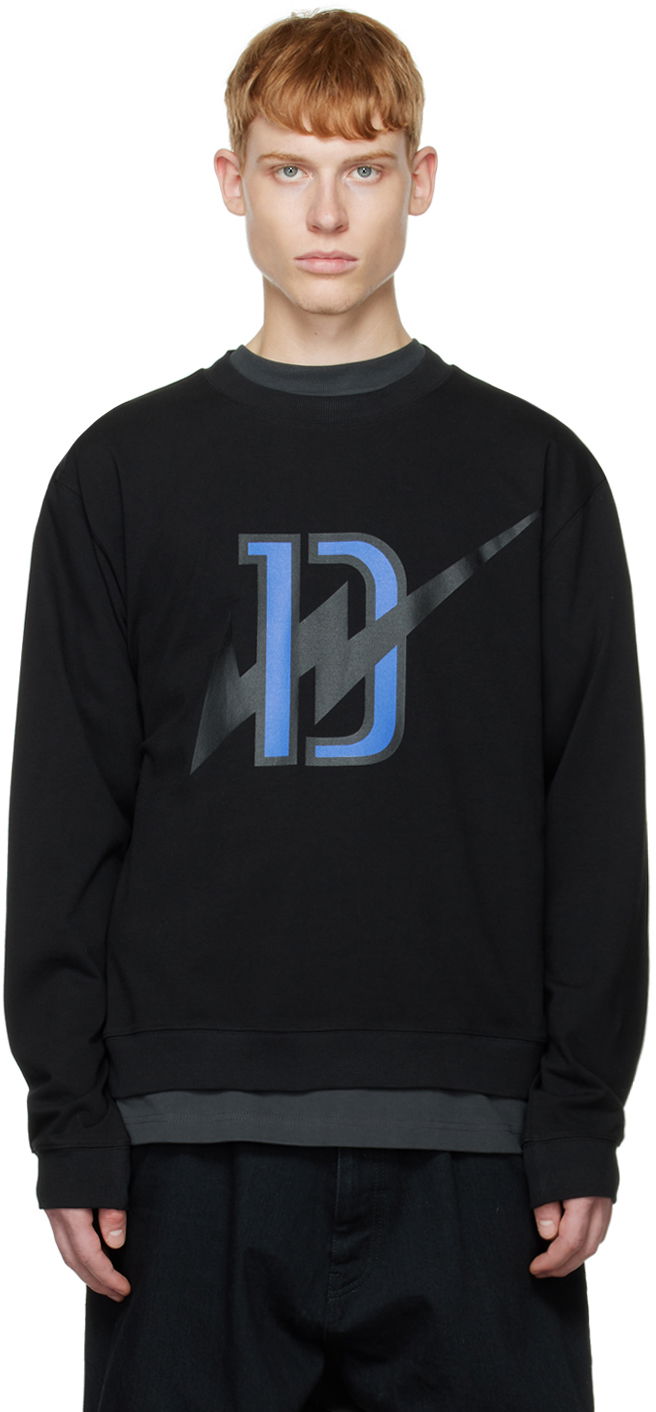 Sweatshirt We11done Thunder Graphic Sweatshirt Sort | WD-TS3-22-808-U-BK, 0