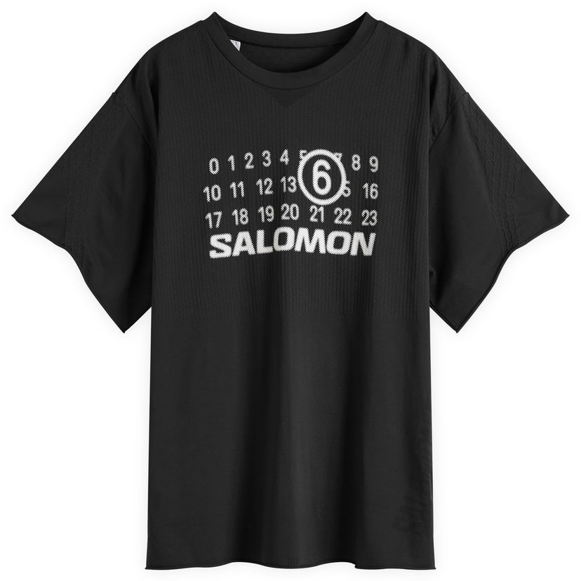 T-shirt Maison Margiela MM6 Maison Margiela x Salomon Logo T-Shirt, Size Large Sort | S52GC0345M20101900