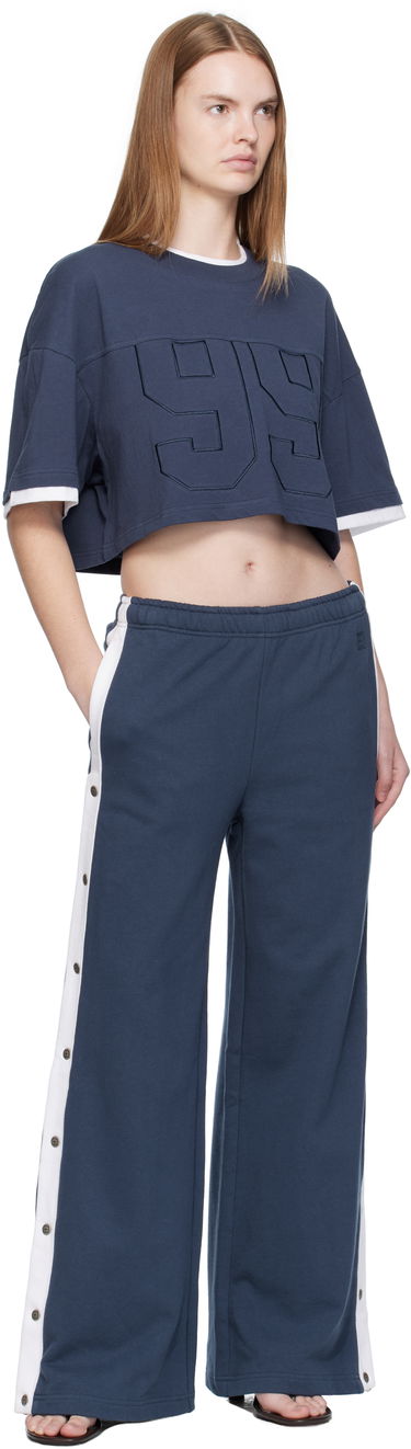 Crop top Ksubi Ksubi '99' Boyfriend Cropped T-Shirt Mørkeblå | WFA25TE001, 3