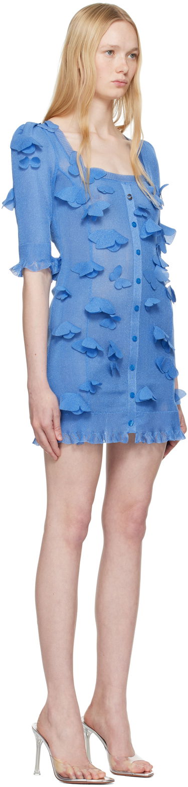 Kjole Coperni Coperni Knitted Butterfly Mini Dress Lyserød | COPML143Y3015, 4