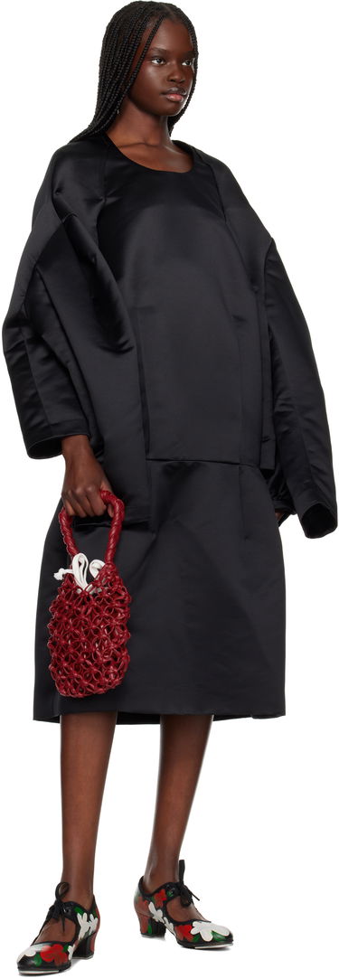 Håndtaske Comme des Garçons Comme des Garçons Braided Knotted Synthetic Leather Tote Rød | RO-K203-051-2, 3