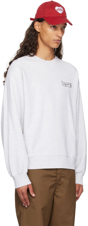 Sweatshirt Carhartt WIP Stamp Logo Sweatshirt Lyserød | I033620, 4
