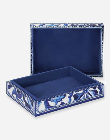 Home decor Dolce & Gabbana Dolce & Gabbana Large Decorated Plexiglass Box Onesize Blå | TCC201TCAMYUB008, 3