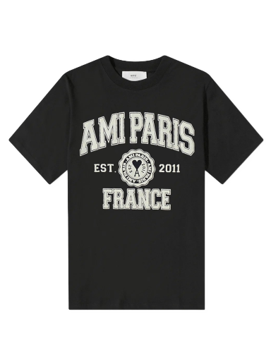 T-shirt AMI Paris Tee Sort | HTS010-702-001