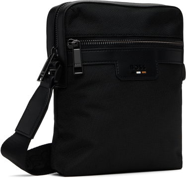 Skuldertaske BOSS Embossed-Logo Bag Sort | 50536169, 4