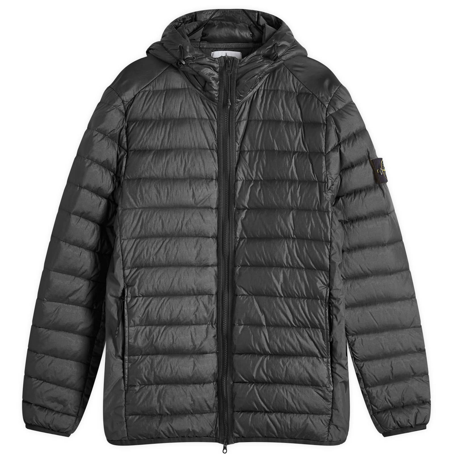 Jakke Stone Island Lightweight Hooded Down Jacket Sort | 811540324-A0029, 0