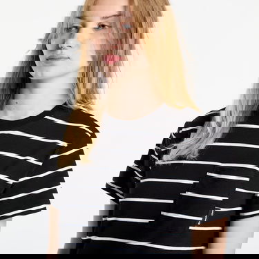 T-shirt Horsefeathers T-Shirt Pyper Top Striped Sort | SW957C, 1