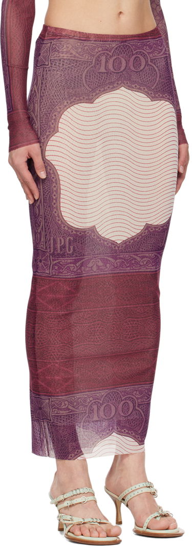 Nederdel Jean Paul Gaultier Gaultier 'The Cartouche' Maxi Skirt Bourgogne | 24/25-F-JU142-T515-300128, 1