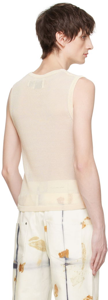 Tanktop Feng Chen Wang Feng Chen Wang Open Knit Tank Top Beige | FUS17KT01W, 2