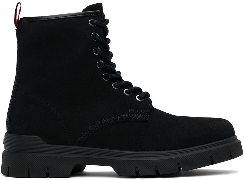 Tøj BOSS Hugo Embossed Boots Sort | 50522981, 0