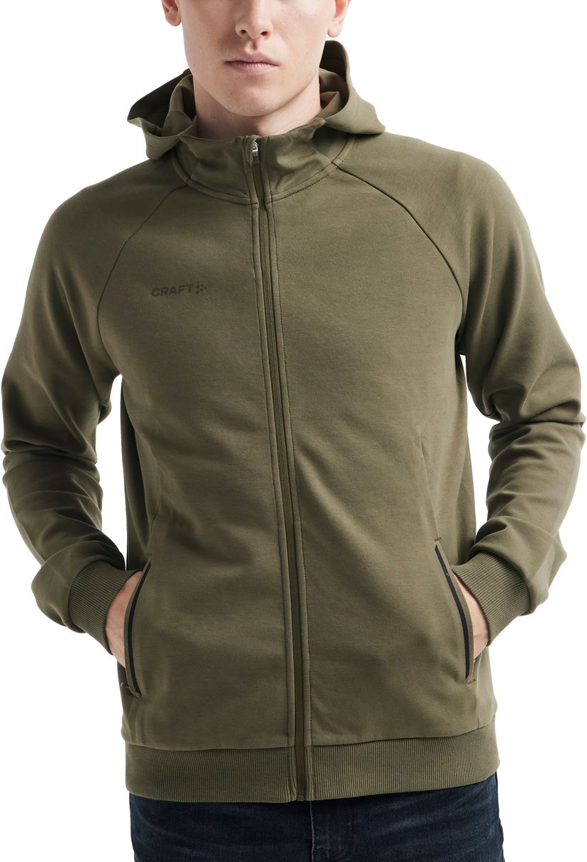 Sweatshirt Craft CORE SOUL Full Zip Hooded Sweatshirt Grøn | 1910620-664000