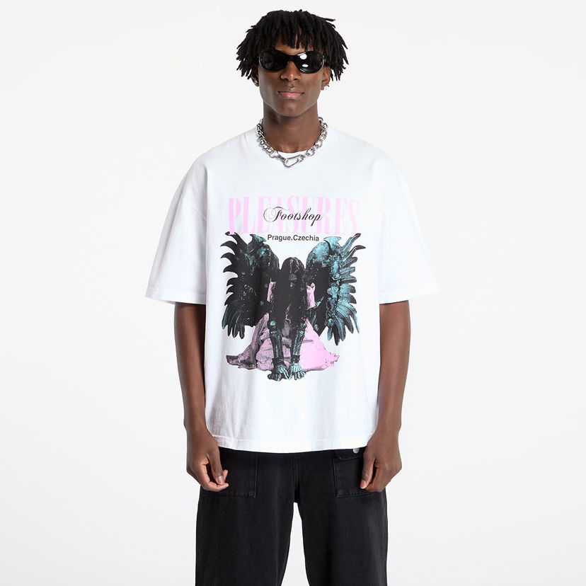 T-shirt Pleasures FTSHP x Angel Graphic T-Shirt Hvid | P24W077 WHITE