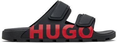 Sneakers og sko BOSS Hugo Double-Touch Closure Logo Sandals Sort | 50542042, 0