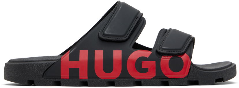 Sneakers og sko BOSS Hugo Double-Touch Closure Logo Sandals Sort | 50542042