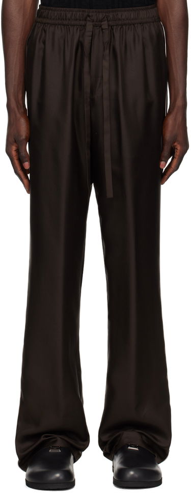 Bukser Dolce & Gabbana Silk Lounge Pants Brun | GVRMAZFU1S4, 0