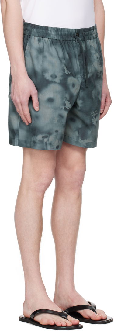 Shorts MAISON KITSUNÉ Maison Kitsuné Printed Elasticated Shorts Grøn | OM01407WW9054, 1