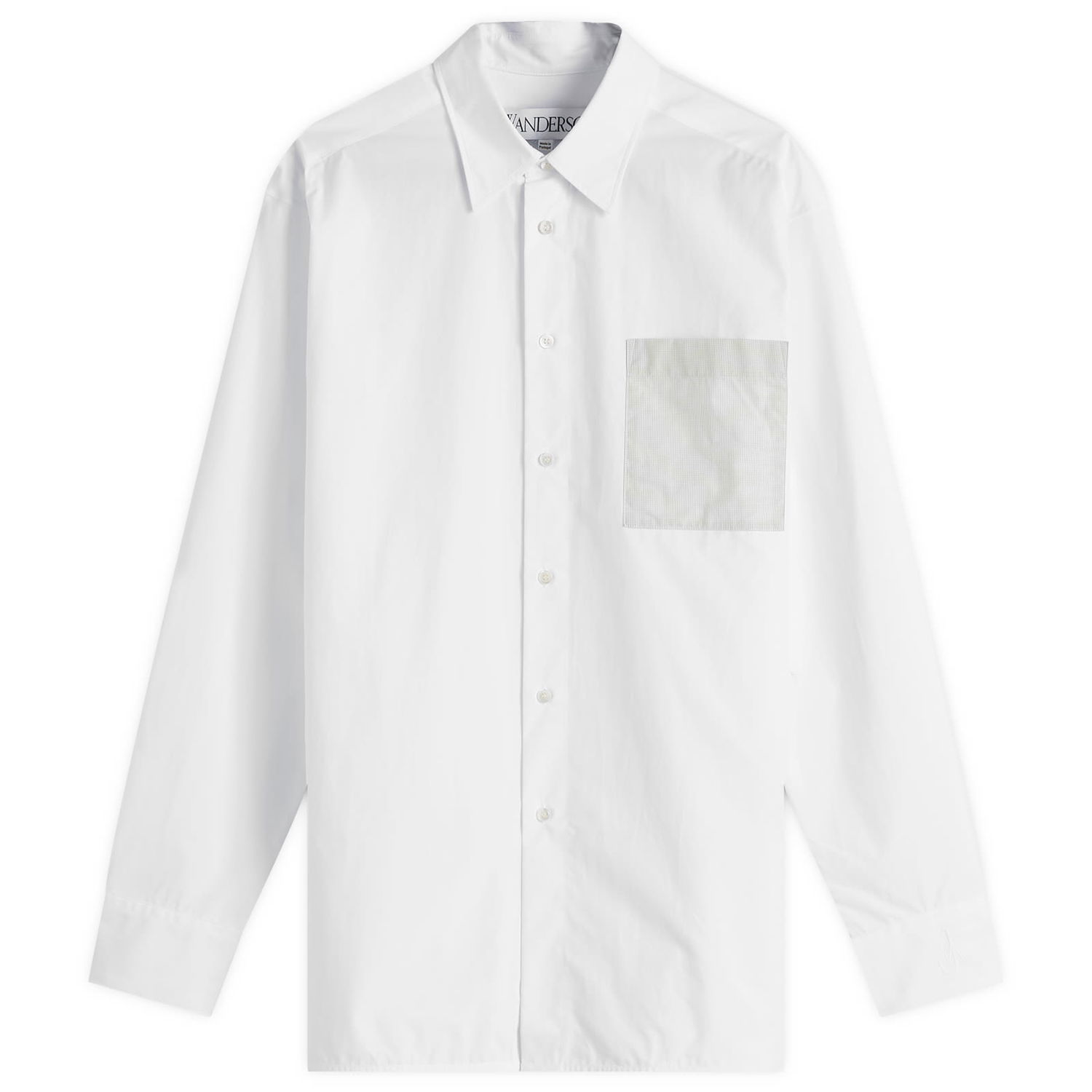 Skjorte JW Anderson Contrast Patch Pocket Shirt White Hvid | SH0350-PG1090-001, 0