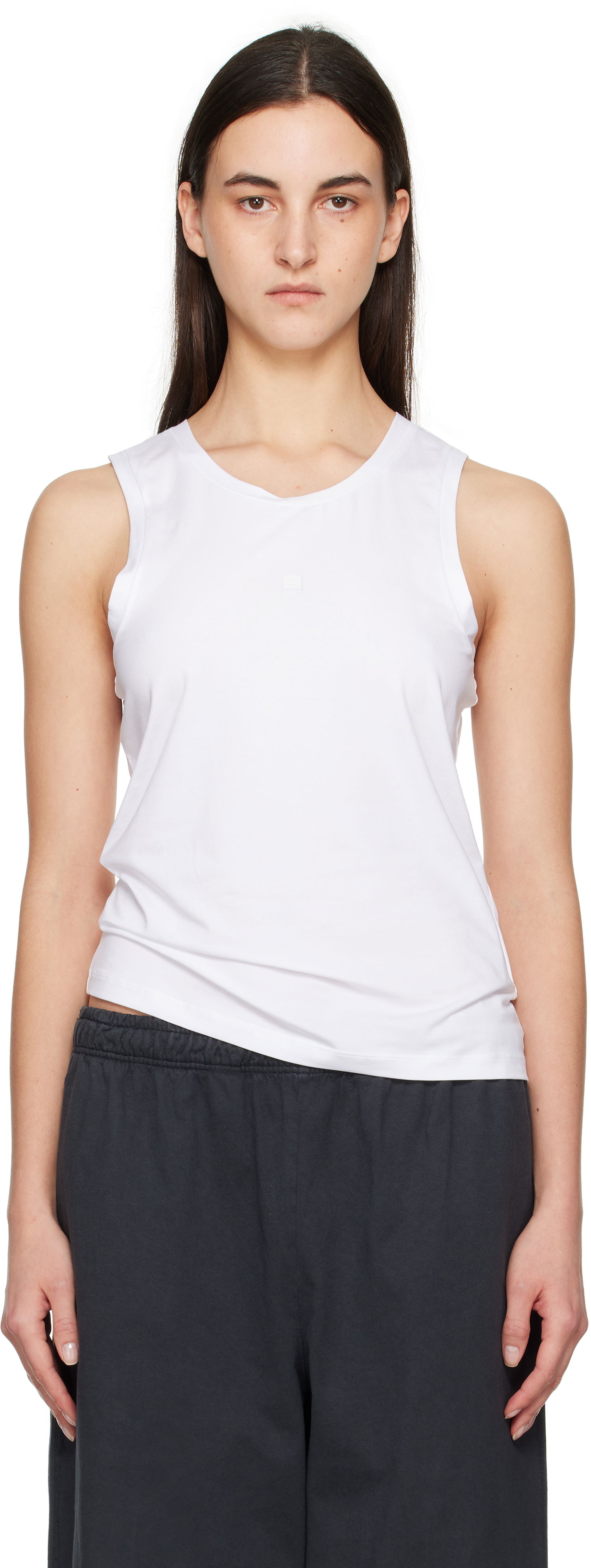 Tanktop Acne Studios Acne Studios Jersey Tank Top Hvid | CL0314-, 0