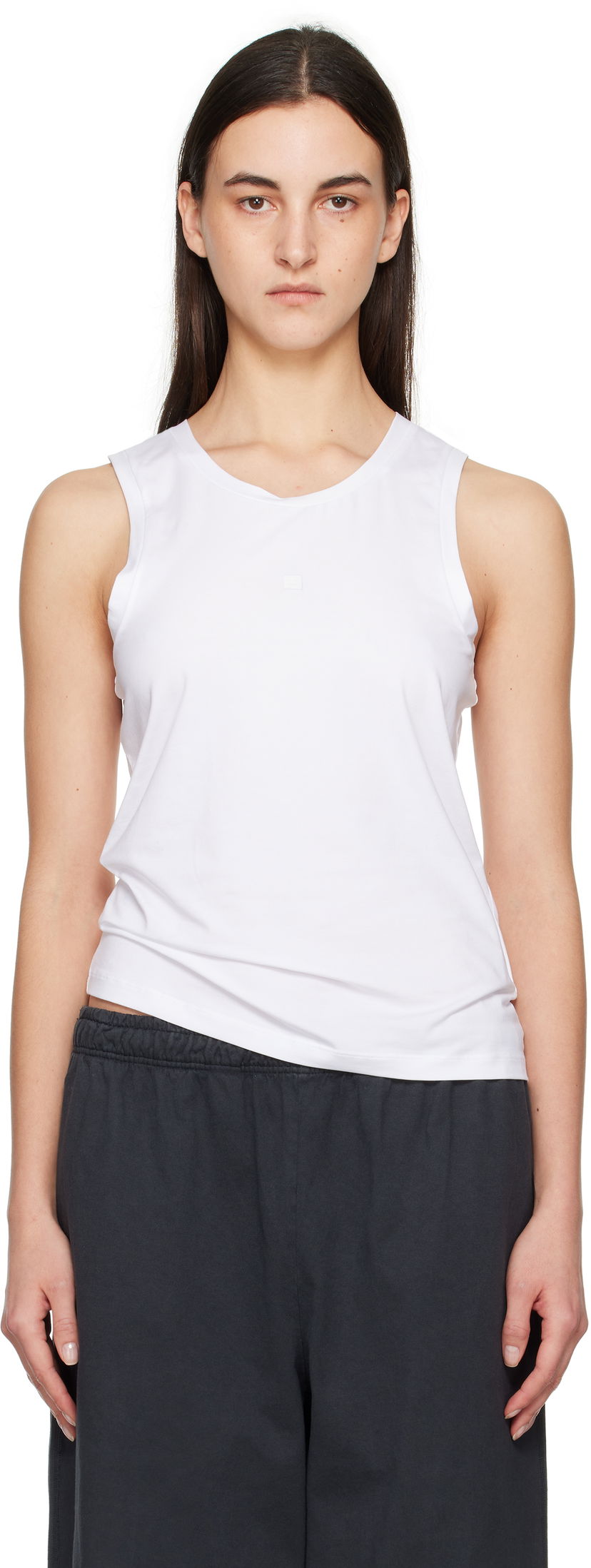Tanktop Acne Studios Acne Studios Jersey Tank Top Hvid | CL0314-