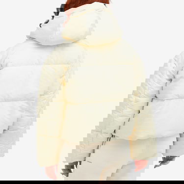 Puffer jakke PANGAIA Pangaia FLWRDWN Recycled Nylon Cropped Puffer Jacket, Size Large Beige | 100011686021, 3