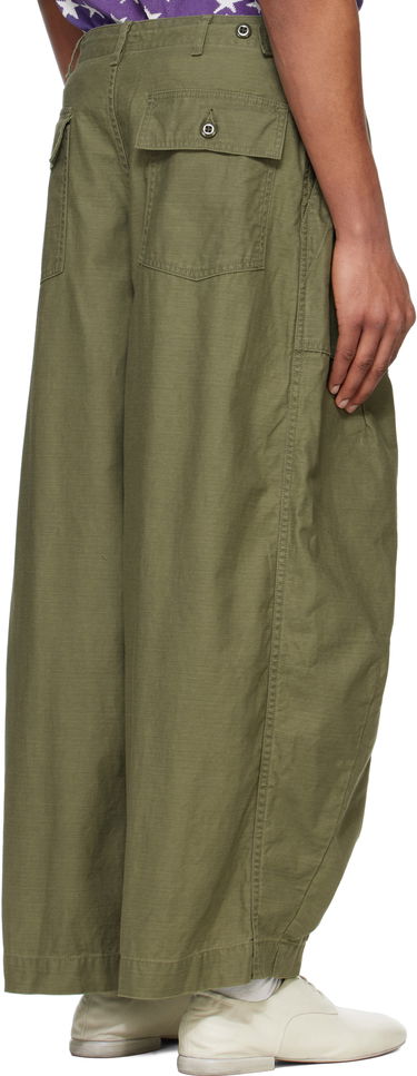 Cargo bukser Needles NEEDLES H.D. Wide-Leg Trousers Grøn | QV153, 2