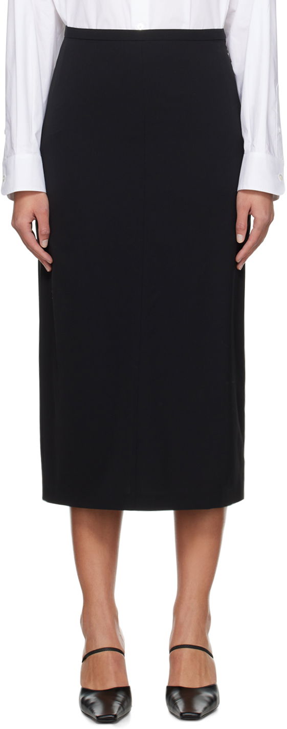 Nederdel The Row Matias Midi Skirt Sort | 5485-W1973