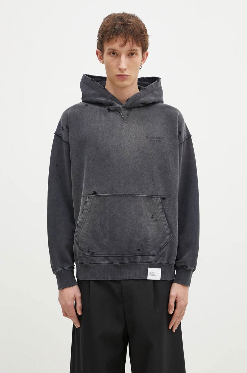 Sweatshirt Neighborhood NEIGHBORHOOD Distressed Hoodie Grå | 242OKNH.CSM02