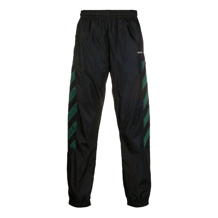 Joggingbukser Off-White Diag Nylon Track Pants Sort | OMCA086E20FAB0021001