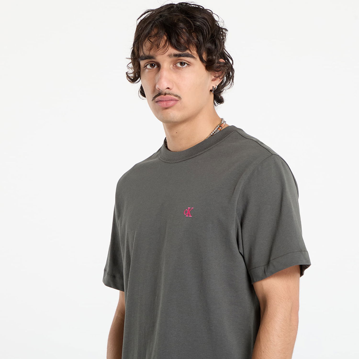 T-shirt CALVIN KLEIN Calvin Klein Jeans Easy Monogram T-Shirt Grå | LV04RC275G PAR, 1