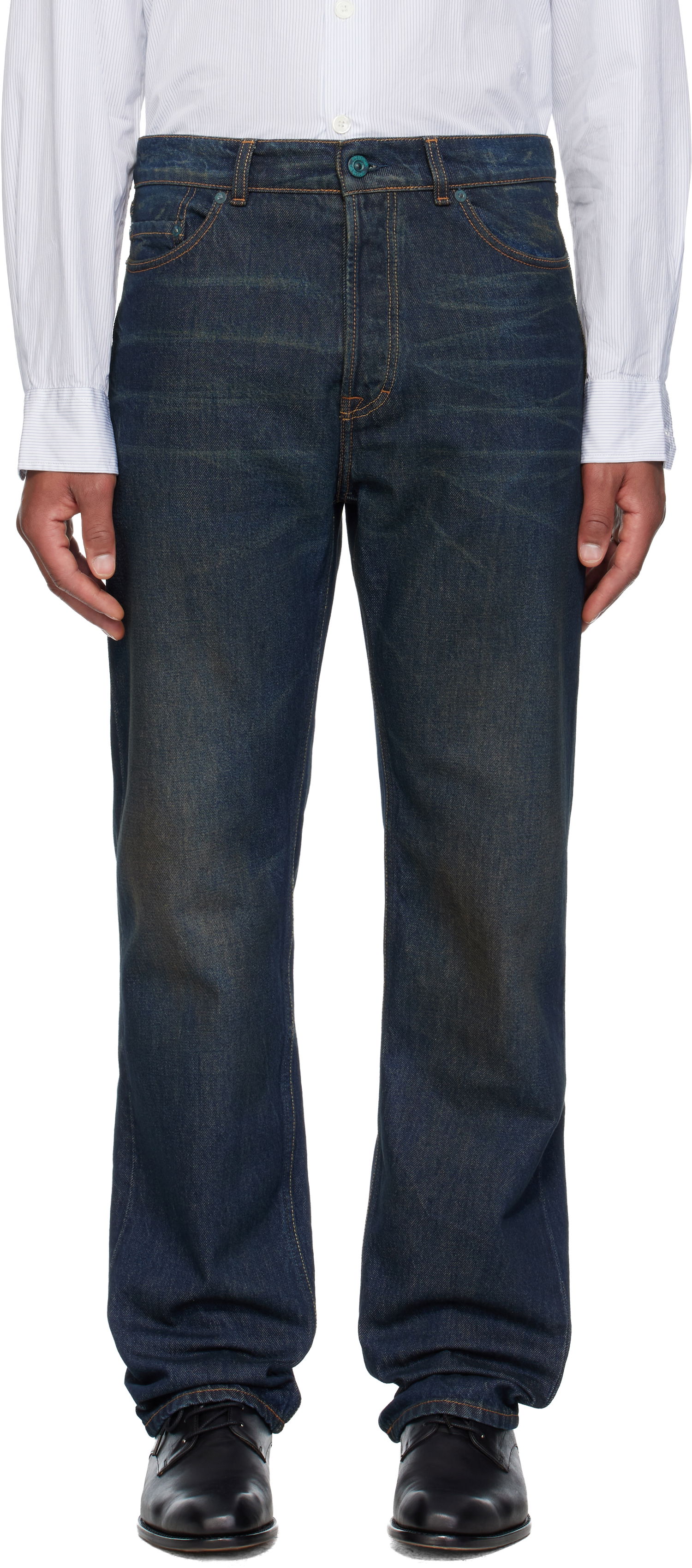 Jeans OUR LEGACY First Cut Straight Leg Jeans Blå | M4255FS, 0