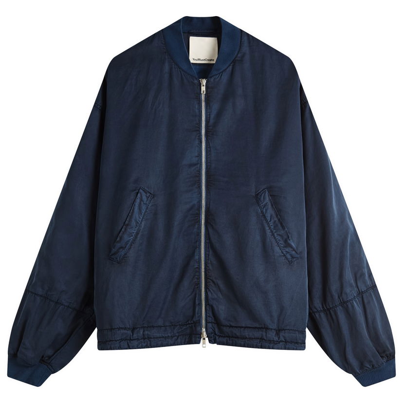 Bomberjakke YMC Basement Bomber Jacket, Size Medium Mørkeblå | Q5YMA-40