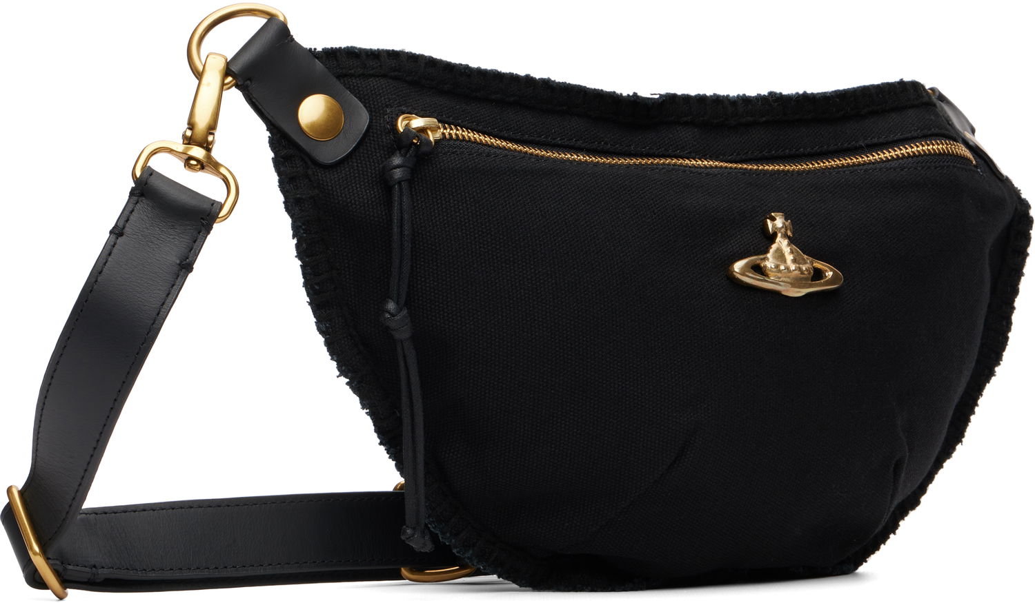 Taljetaske Vivienne Westwood Vivienne Westwood City Canvas Pouch Sort | 43070034U-W00IW-ET, 1