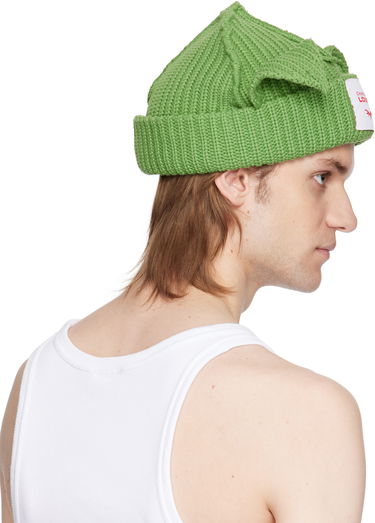 Beanie Charles Jeffrey Loverboy Charles Jeffrey LOVERBOY Chunky Knit Ears Beanie Grøn | 54130304, 4