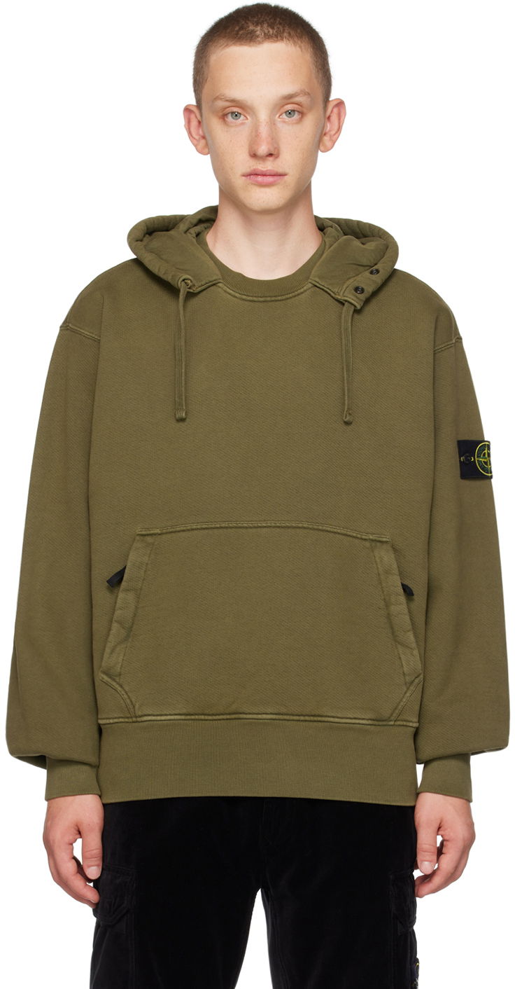 Sweatshirt Stone Island Garment-Dyed Hoodie Grøn | 791566455, 0