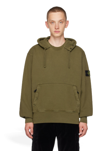 Sweatshirt Stone Island Garment-Dyed Hoodie Grøn | 791566455