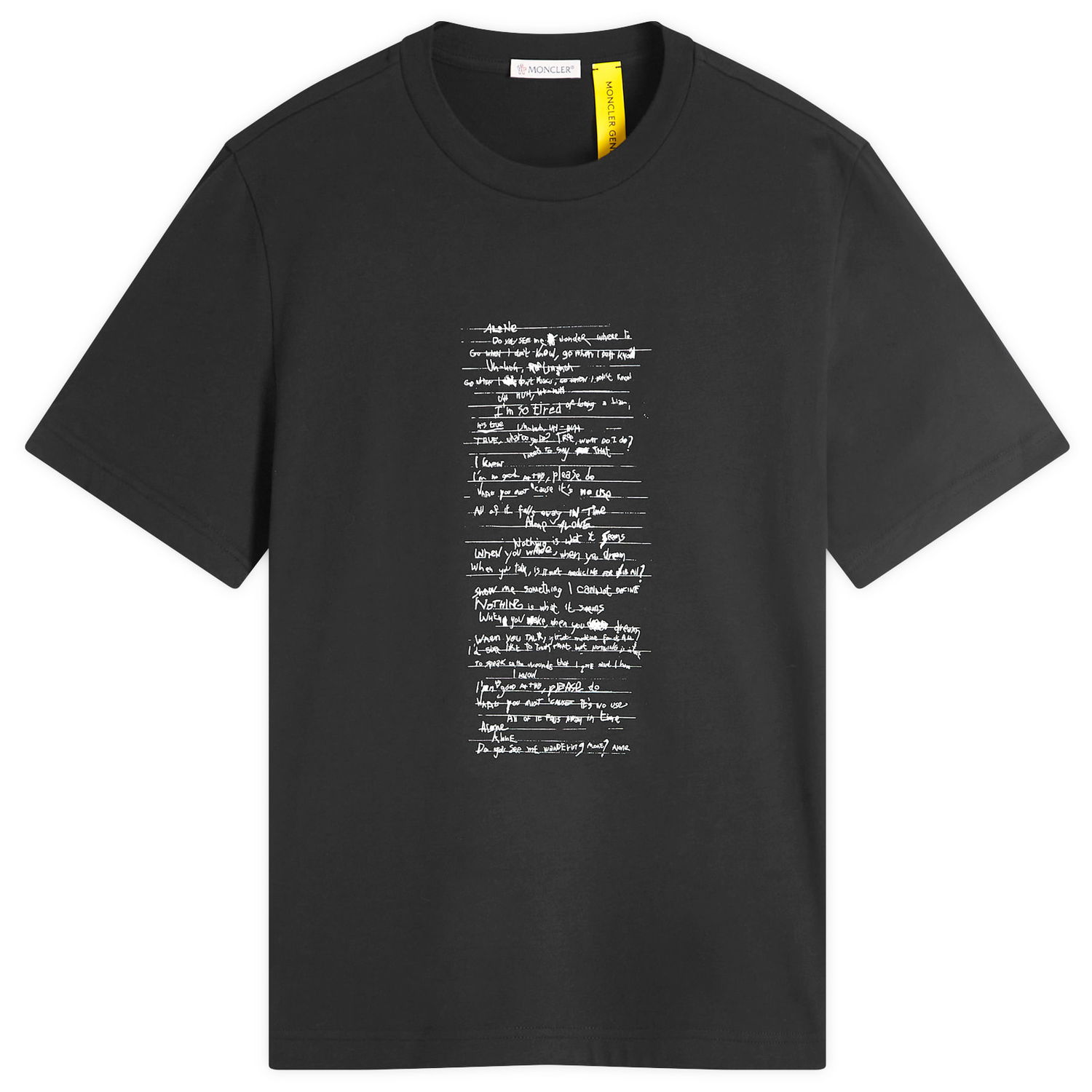 T-shirt Moncler Genius x Willow Smith Black T-Shirt Size Large Sort | 09T-8C00002-89AHD-999, 0