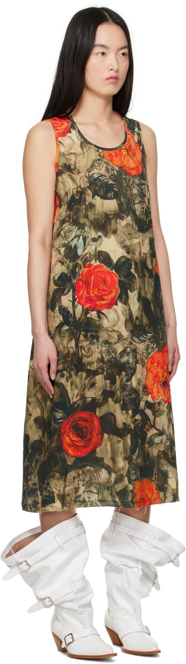 Kjole R13 R13 Sleeveless Rose Print Midi Dress Flerfarvet | R13WR304-R535A, 1