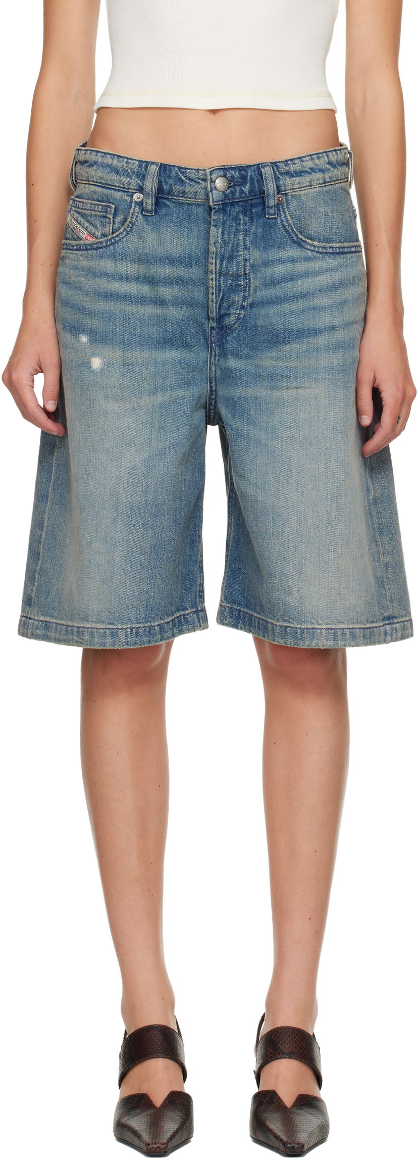 Shorts Diesel De-Sire Denim Shorts Blå | A14051 0DBEC