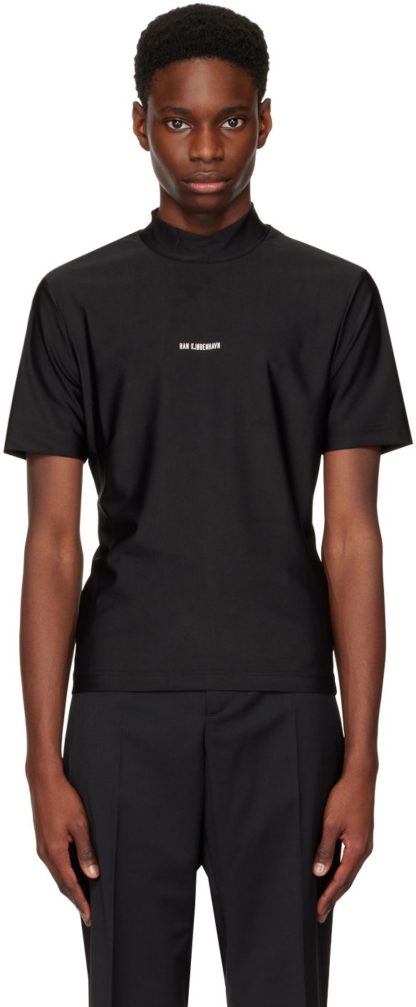 T-shirt Han Kjøbenhavn Mock Turtleneck Sort | M-132625