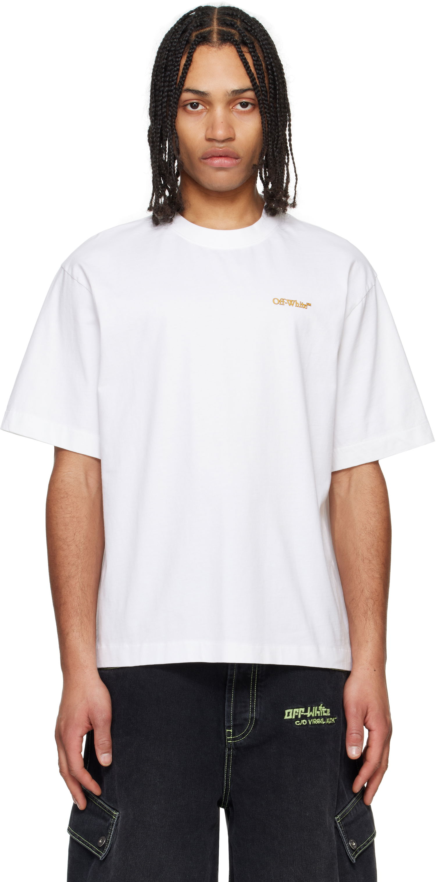 T-shirt Off-White Off-White Tape Arrow T-Shirt Hvid | OMAA120S25JER00D0122, 0