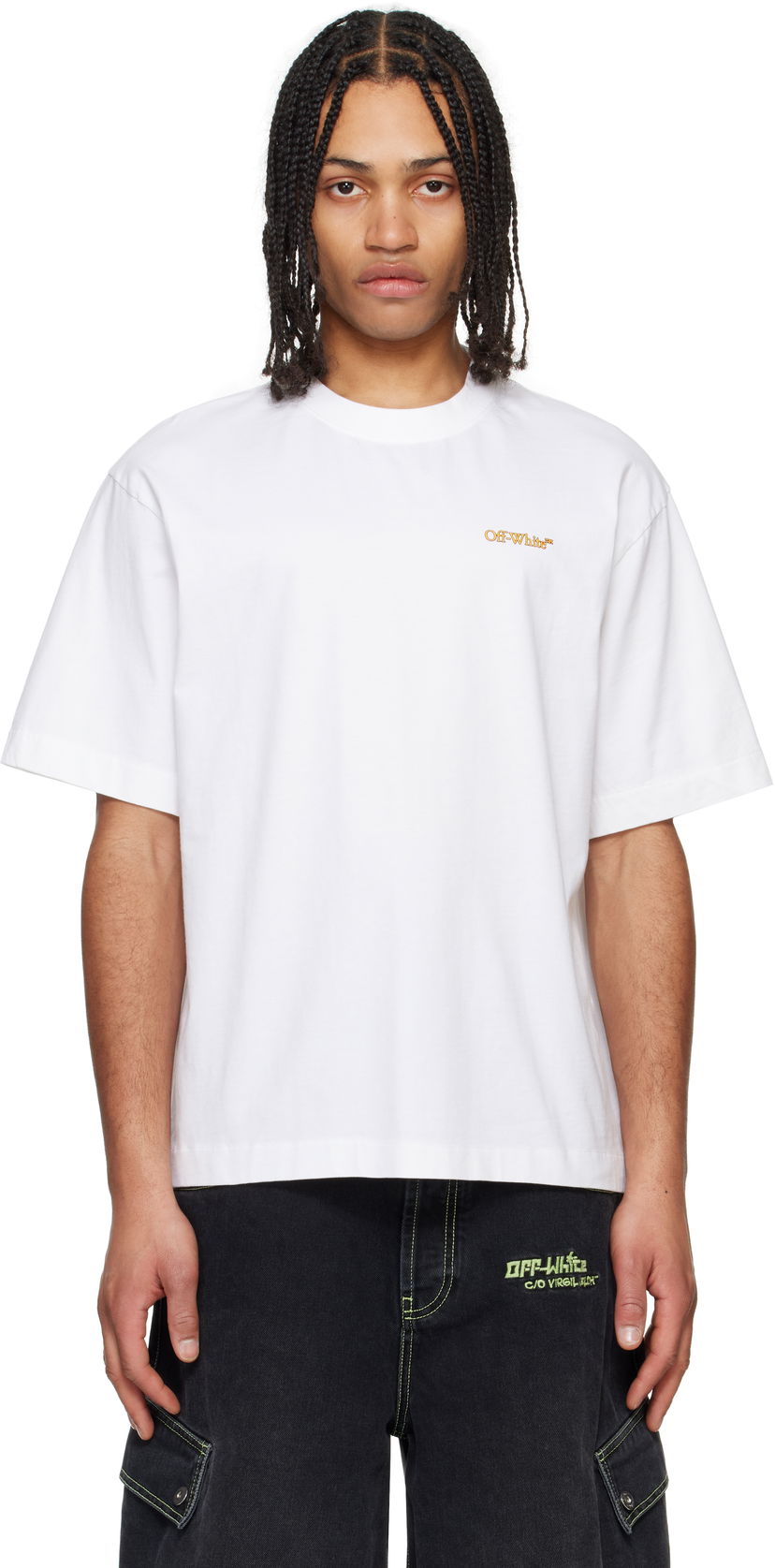 T-shirt Off-White Off-White Tape Arrow T-Shirt Hvid | OMAA120S25JER00D0122