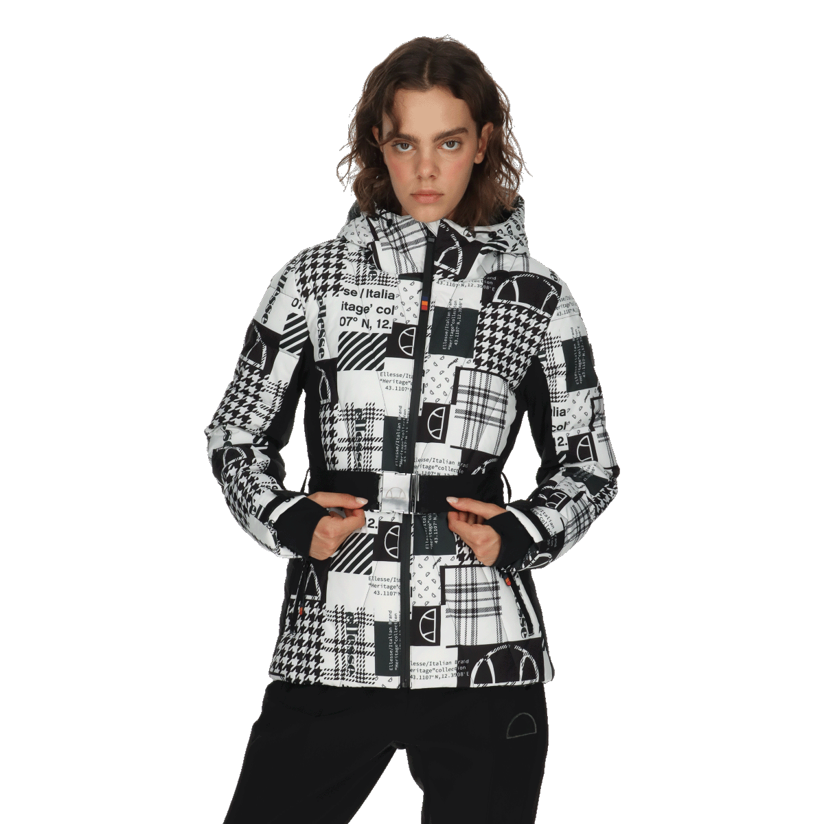 Jakke Ellesse Heritage MAYA Geometric Print Patterned Ski Jacket Flerfarvet | ELA253F514-Z2, 0