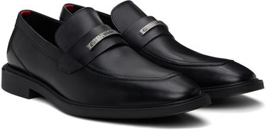 Tøj BOSS Hugo Leather Loafers Sort | 50536178, 3