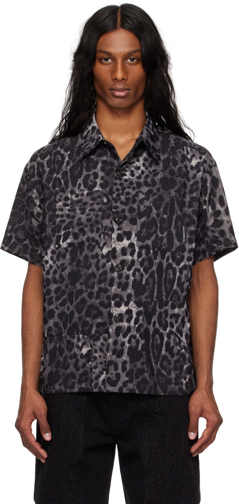 Skjorte Andersson Bell Andersson Bell Leopard Print Shirt Sort | atb1277m