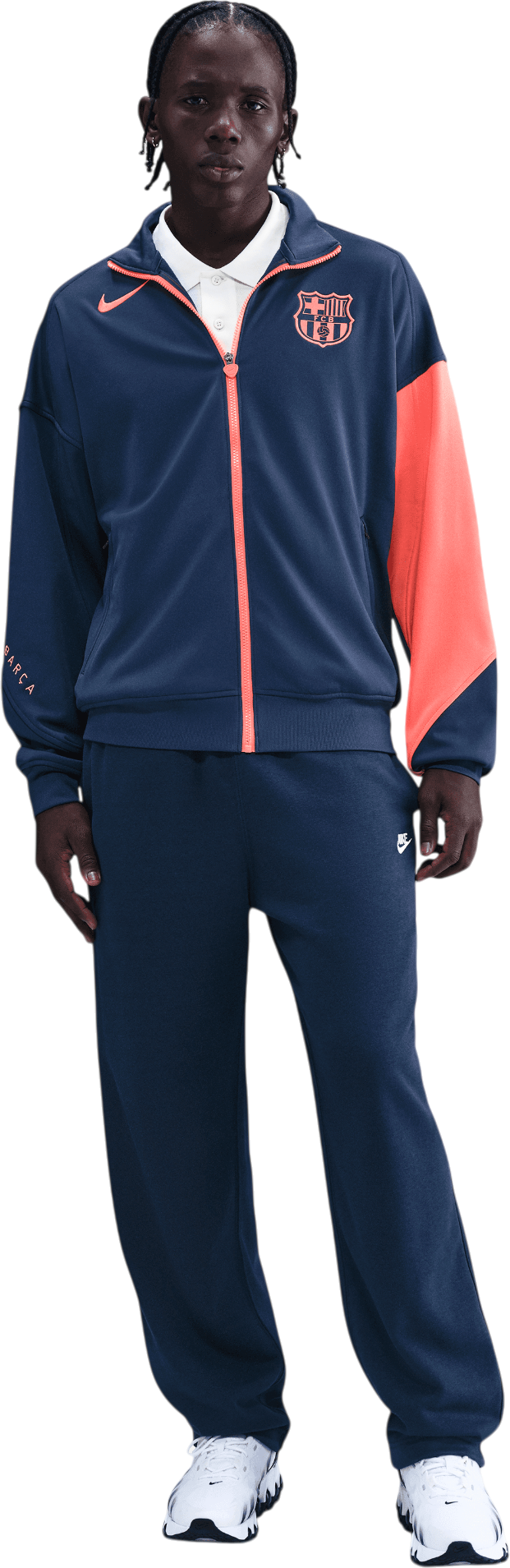Jakke Nike FC Barcelona Dri-FIT Total 90 Soccer Anthem Jacket Mørkeblå | hm3434-410, 1